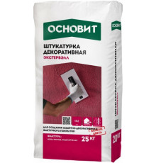 Штукатурка декоративная КОРОЕД ОСНОВИТ ЭКСТЕРВЭЛЛ OM-2.0 WK группа оттенков №2, (фракция - 2,0 мм), 25 кг