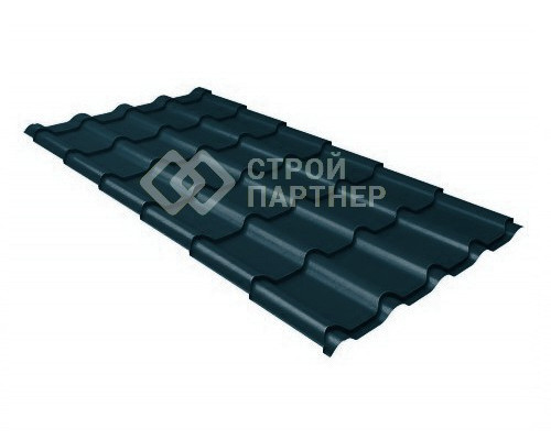 Металлочерепица Grand Line Kamea, Pural Matt, Темно-серый (RR 23) 0,5 мм