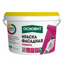 Краска фасадная акриловая ОСНОВИТ УНИВИТА САс91 группа оттенков №2, 13 кг
