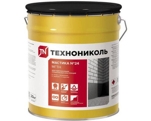 Мастика гидроизоляционная ТЕХНОНИКОЛЬ №24 МГТН 20 кг