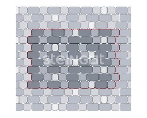 Тротуарная плитка Steingot Классика Bianco Nero с гранитной крошкой