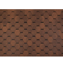 Гибкая черепица Tegola TOP SHINGLE Смальто коричневый
