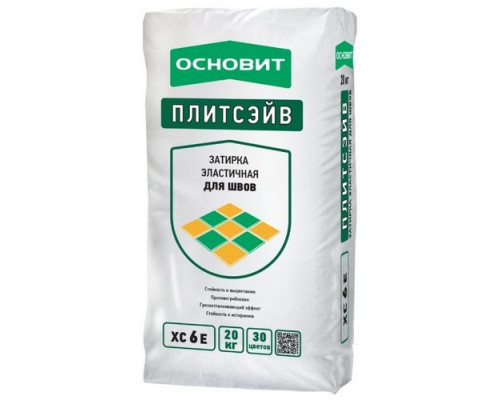 Затирка эластичная ОСНОВИТ ПЛИТСЭЙВ XC6 E темно-розовый 082, 2 кг