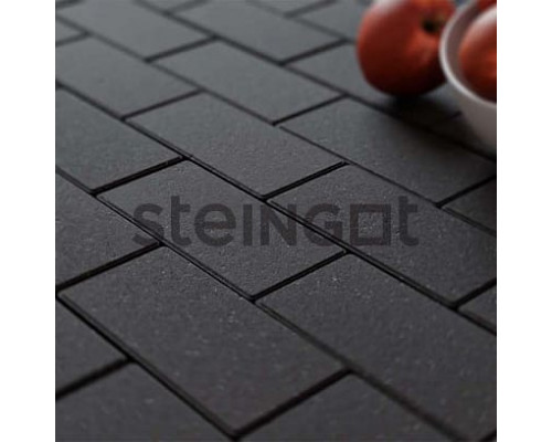 Тротуарная плитка черная Steingot ЛАЙТ 40 200х100х40 верхний прокрас