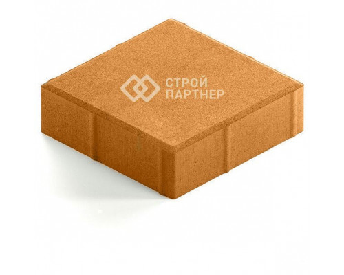 Тротуарная плитка оранжевая Steingot ПРАКТИК 60 200х200х60 верхний прокрас