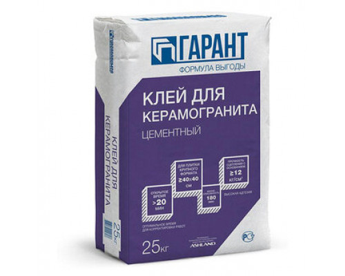 Клей для керамогранита ГИПСОПОЛИМЕР, 25 кг