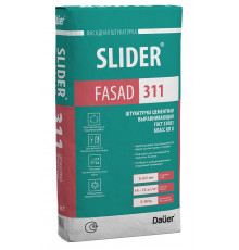 Штукатурка цементная выравнивающая Dauer SLIDER FASAD 311, 40 кг