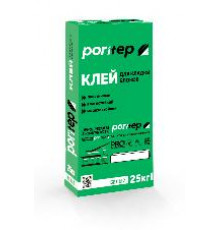 Клей по газобетону Poritep для тонкошовной кладки, 25 кг