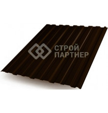 Профнастил С10 Grand Line, Satin, темно-коричневый (RR 32) 0,5 мм