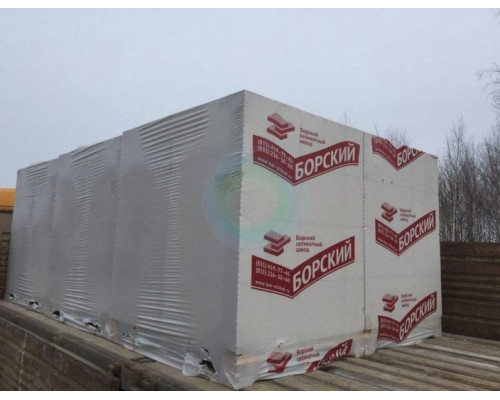 Блоки газобетонные стеновые D400 600х200х300 Борский силикатный завод