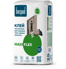 Клей эластичный для тяжелых плит любого формата Bergauf Maxiflex, 25 кг