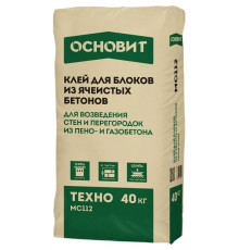 Монтажный клей для блоков ОСНОВИТ ТЕХНО МС112, 40 кг