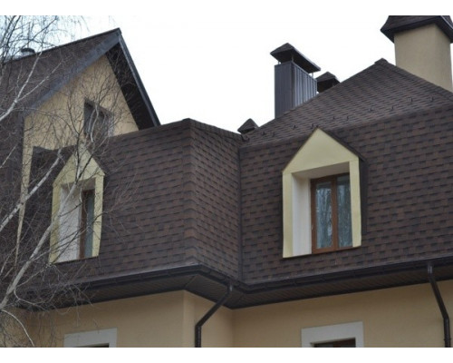 Мягкая кровля Shinglas КАНТРИ, текстура "драконий зуб" (атланта)