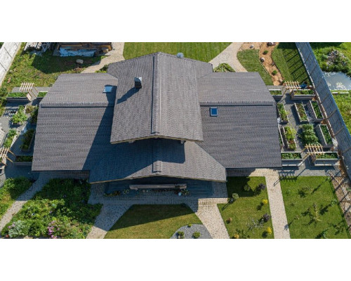 Мягкая кровля Shinglas КАНТРИ, текстура "драконий зуб" (атланта)