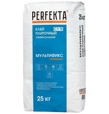 Клей плиточный универсальный PERFEKTA Мультификс Белый C1 TE, 25 кг