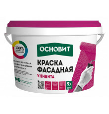 Краска фасадная силикатная ОСНОВИТ УНИВИТА СSt92 группа оттенков №4, 13 кг