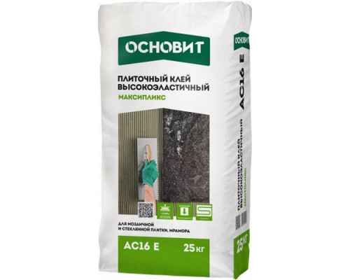 Клей Высокоэластичный ОСНОВИТ Максипликс AC161 E S1, 25 кг