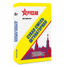 Штукатурная сухая смесь модифицированная Русеан, 40 кг