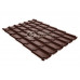 Металлочерепица Grand Line Classic, Rooftop Matte, шоколад (RAL 8017) 0,5 мм