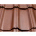 Металлочерепица Grand Line Kredo, Satin Matt, красное вино (RAL 3005) 0,5 мм