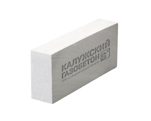 Газобетонные блоки Калужский D400 В2,5 625х250х125
