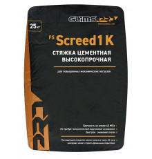 Стяжка цементная GLIMS FS Screed 1К высокопрочная, 25 кг