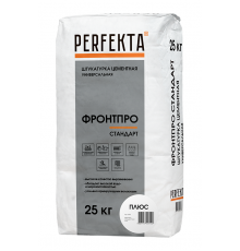 Штукатурка цементная универсальная тонкослойная PERFEKTA Фронтпро Стандарт Плюс, 25 кг