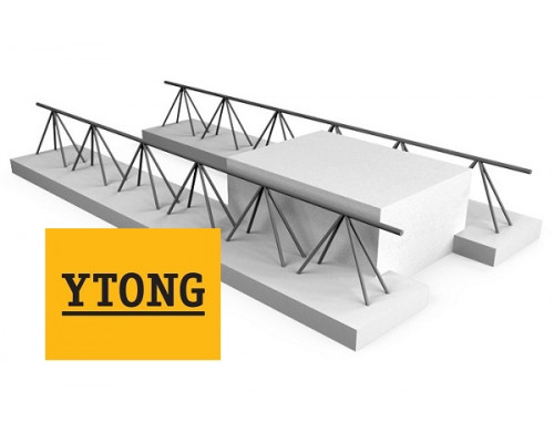 Перекрытие бетонная балка YTONG (ISTKULT) пролёт до 7м + газобетонный T-блок YTONG (ISTKULT) D500