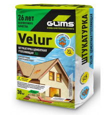 Штукатурка цементная GLIMS Velur, 30 кг