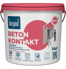 Сцепляющая (адгезионная) акриловая грунтовка ЛЕТО-ЗИМА Bergauf Beton Kontakt, 7 кг