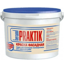 Bergauf Praktik Краска фасадная водно-дисперсионная полиакриловая для наружных работ, 7 кг ЛЕТО-ЗИМА