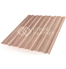 Профнастил С10 Grand Line, Print Elite double, Беленый дуб (White Wood) 0,45 мм*