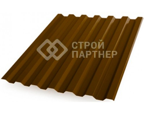 Профнастил С21 Grand Line, Pural, темно-коричневый (RR 32) 0,5 мм