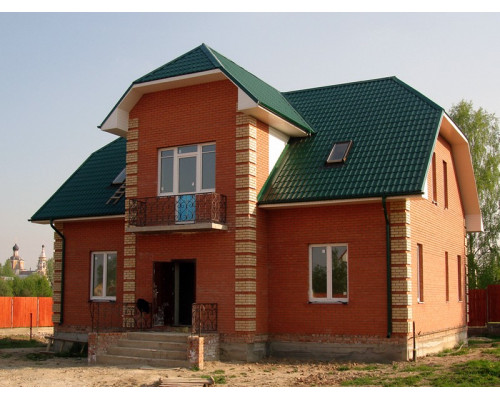 Профиль волновой Grand Line Classic, Drap, темно-коричневый (RR 32) 0,45 мм