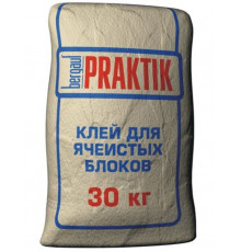 Клей для ячеистых блоков Bergauf Praktik, 30 кг